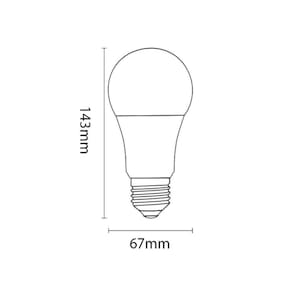 10 Lâmpadas Led Tkl 90 15w - Taschibra 3000k (amarela)