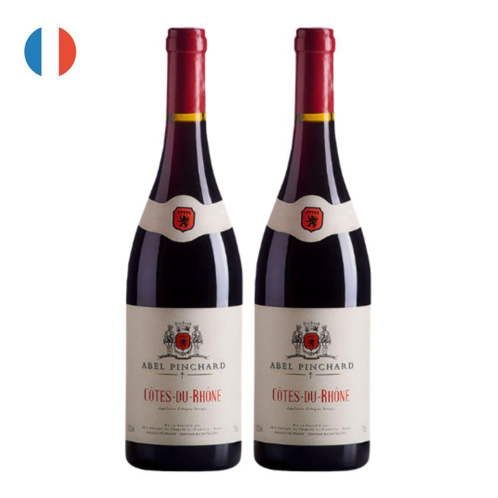 Kit 2 Vinhos Côtes-du-Rhône Abel Pinchard Tinto França 750ml