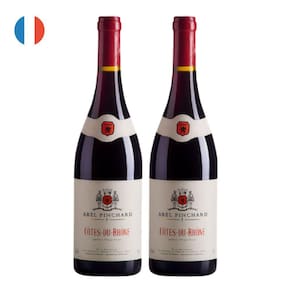 Kit 2 Vinhos Côtes-du-Rhône Abel Pinchard Tinto França 750ml