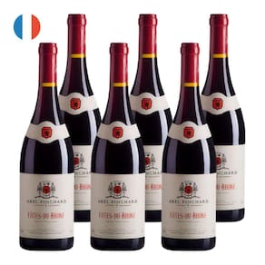 Kit 6 Vinhos Côtes-du-Rhône Abel Pinchard Tinto França 750ml