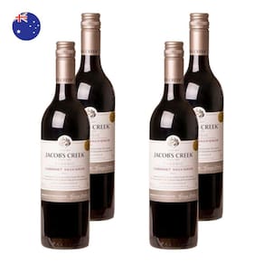 Kit 4 Vinhos Jacobs Creek Cabernet Sauvignon Tïnto Austrália 750ml
