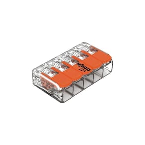 20 Conectores Emenda 4mm 5 Polos 221-415 - Wago