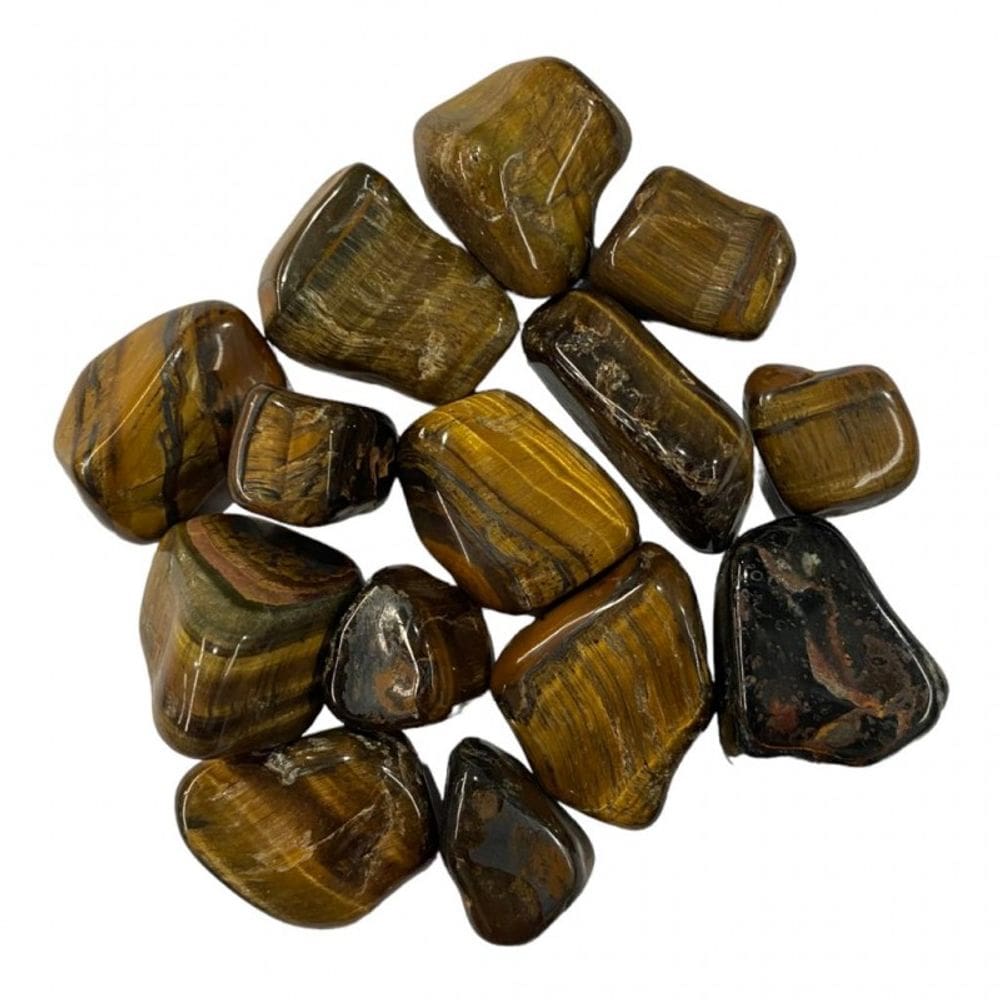 Pedra Rolada Olho de Tigre 2 a 3 cm Pacote 200g