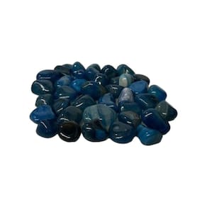 Pedra Rolada Ágata Azul 2 a 3 cm Pacote 200 g