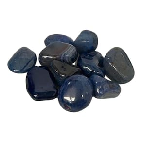 Pedra Rolada Ágata Azul 3 a 4 cm Pacote 200g