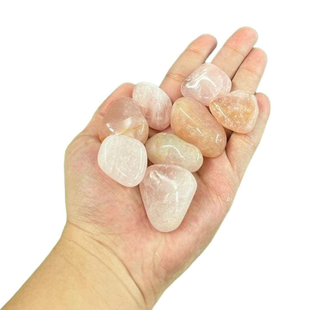 Pedra Rolada Quartzo Rosa 2 a 3 cm Pacote 200g