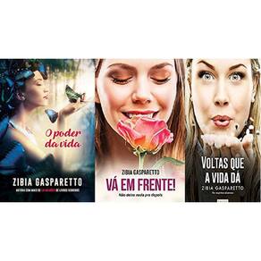 Kit 3 Livros Zibia Gasparetto O Poder Da Vida + Vá Em Frente