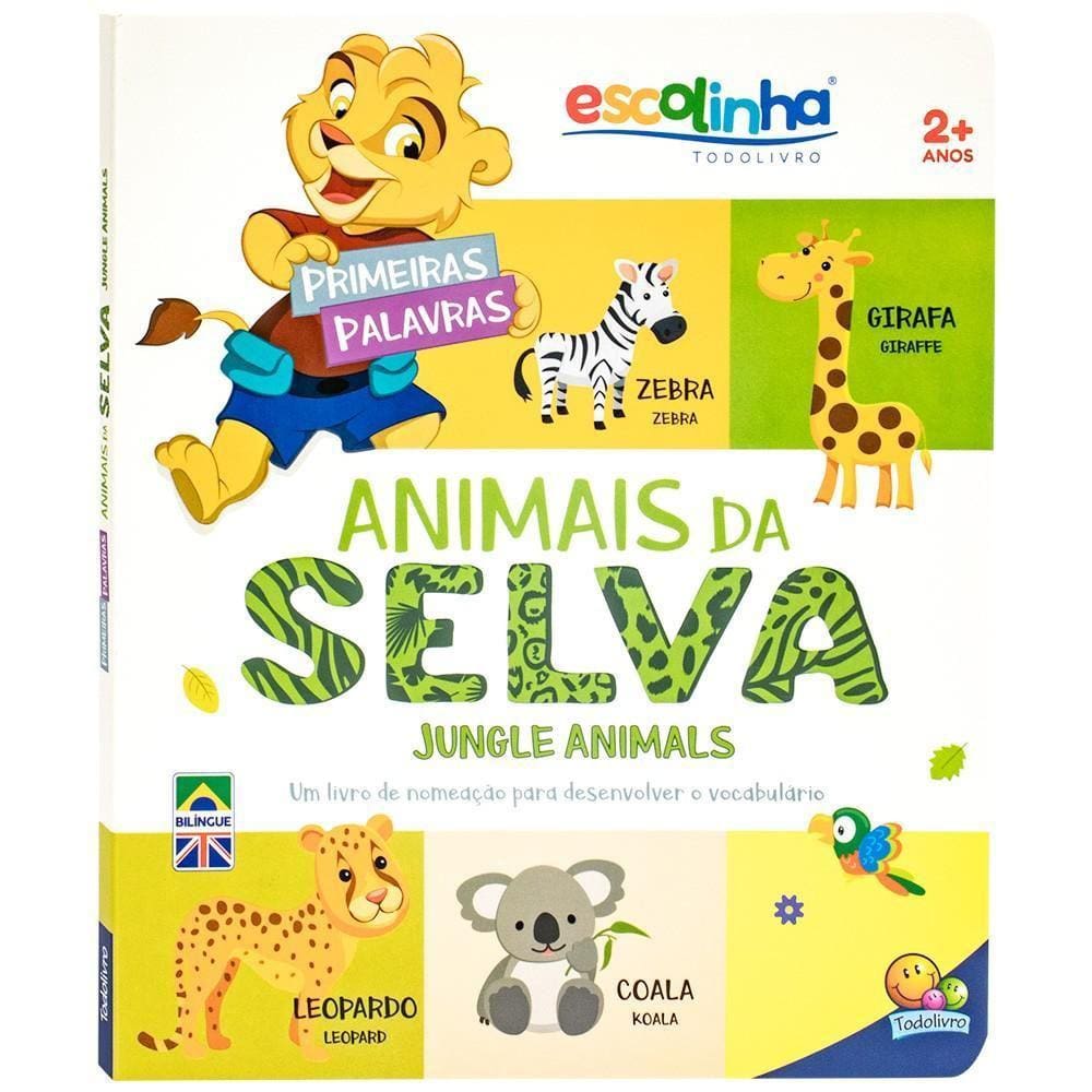 Esc. T. - Primeiras Palavras - Bilíngue - Animais Da Selva