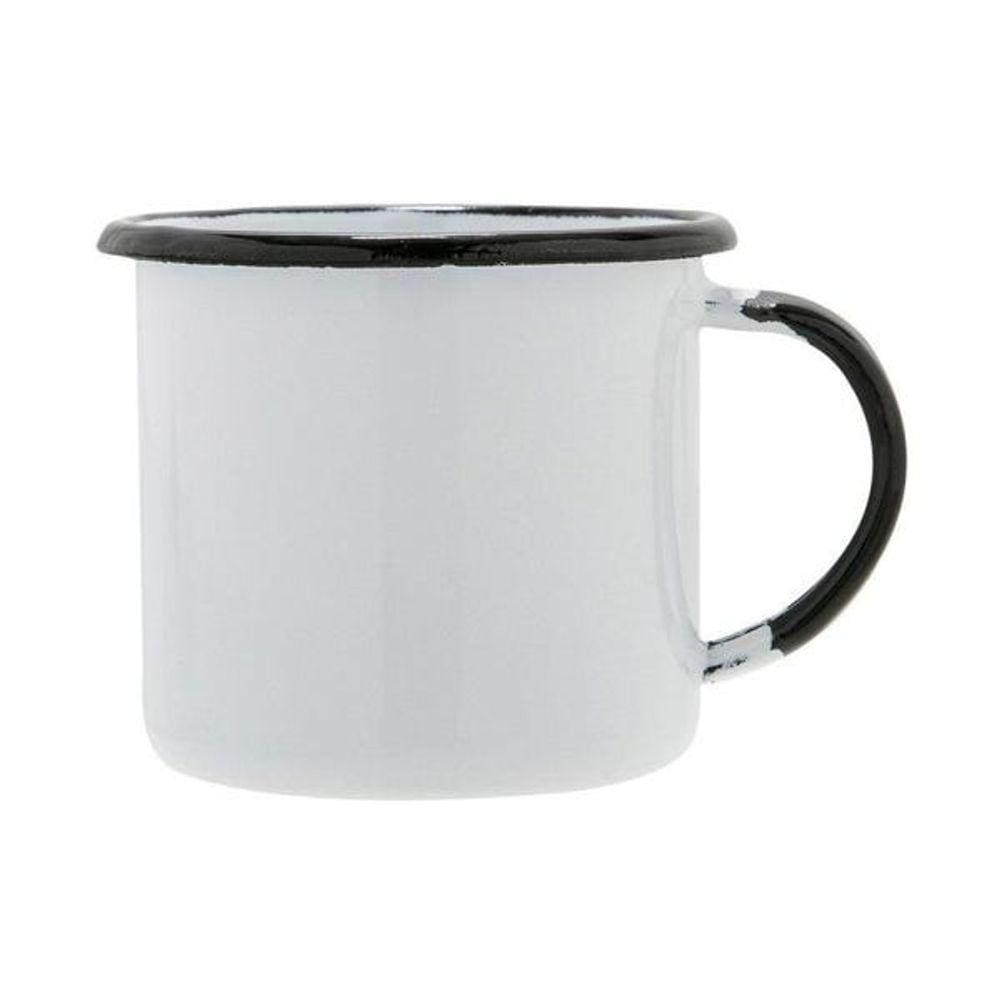 Caneca Esmaltada EWEL No 6 - 160ml - Branca