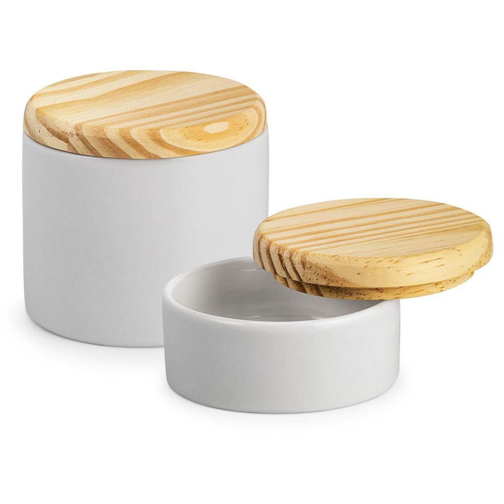 Kit Porcelana Porta Algodão Porta Joias Jogo De Potes Louça