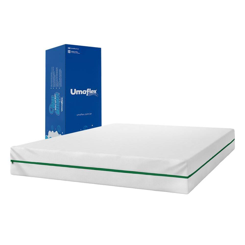 Colchão Casal Espuma D28 Dupla Face 138x188 Gisele Verde Umaflex