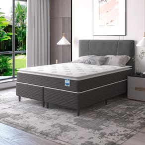 Cama Box Casal Queen Molas Ensacadas Individualmente 158x198 Pillow Top Bertha Umaflex