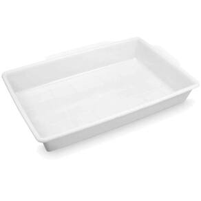 Bandeja Plasvale 17L Grande Retangular Plástica de Açougue para Alimentos Multiuso
