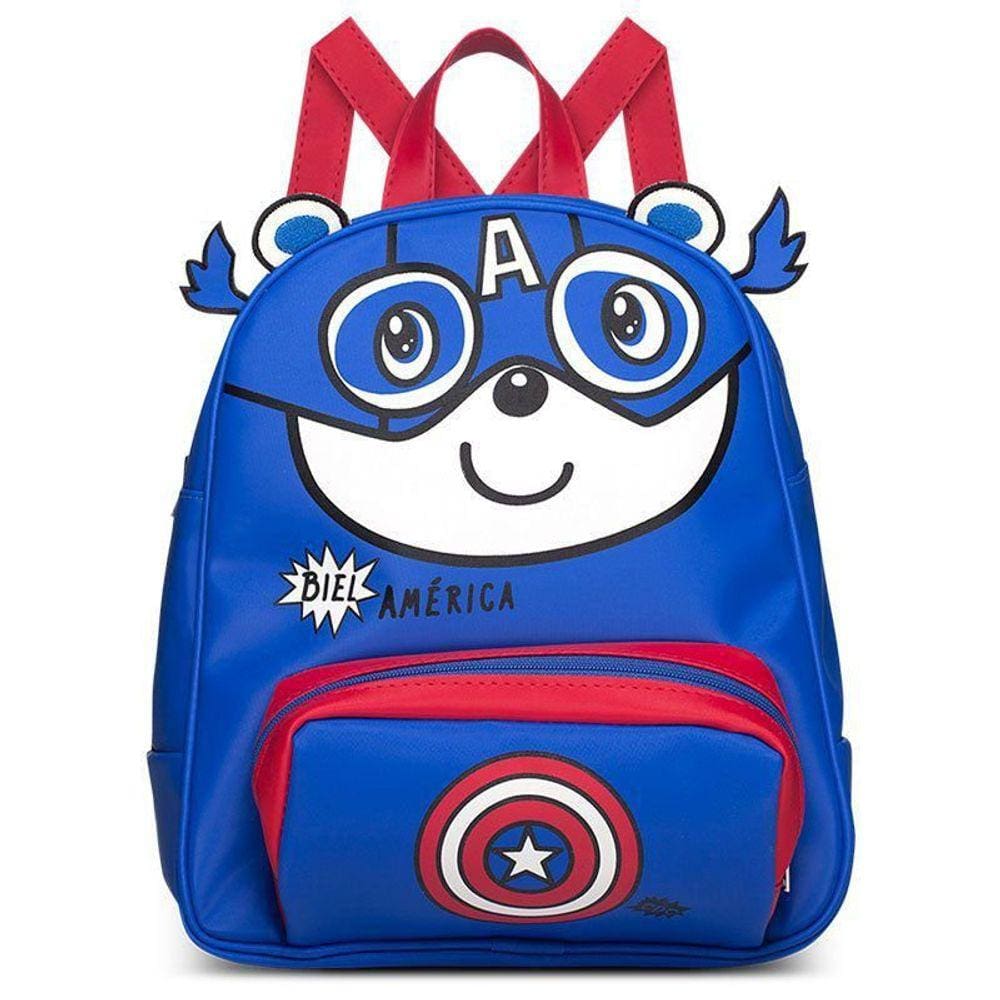 Mochila Infantil Biel América Classic for Bags Cor Azul