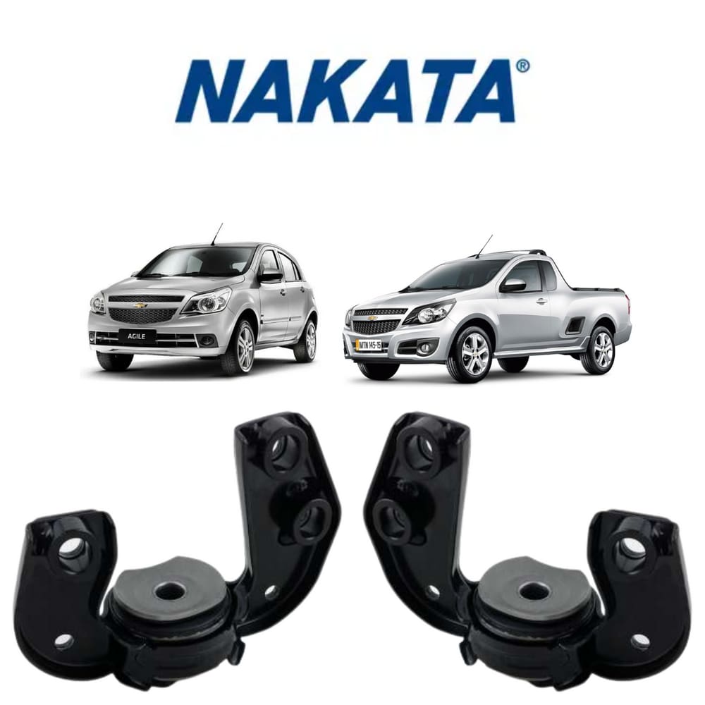 2 Morceguinho Suporte Barra Tensora Nakata Dianteiro Chevrolet Montana 2011 A 2020