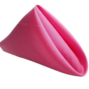 Kit Guardanapo Boca Tecido Mesa Posta 6 Pç Oxford Liso Pink