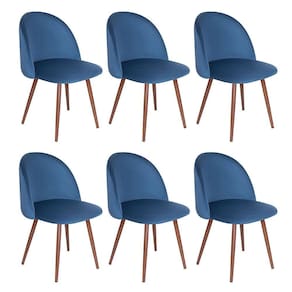 Kit 6 cadeiras jantar estofada Maite Sedona veludo