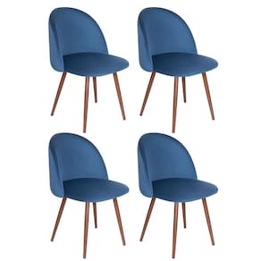 Kit 4 cadeiras jantar estofada Maite Sedona veludo