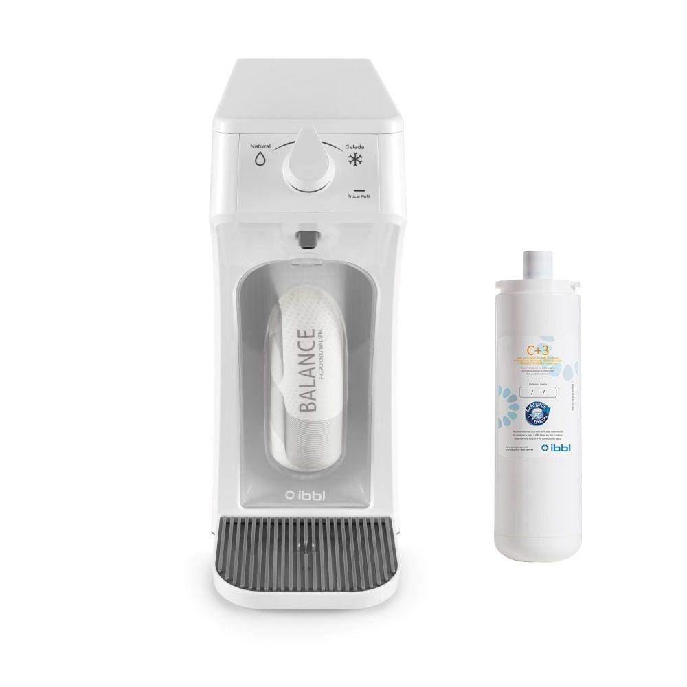 Purificador de Água IBBL E-Due Equilibrium Branco Bivolt + Refil IBBL C+3