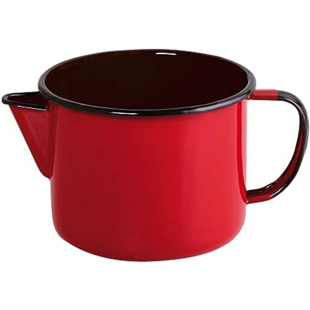 Caneca com bico 12 Esmaltado Vermelha 1000 ml - Ewel