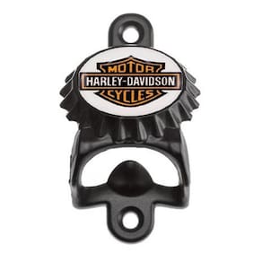 Abridor De Garrafa De Parede Em Metal - Tampa Harley