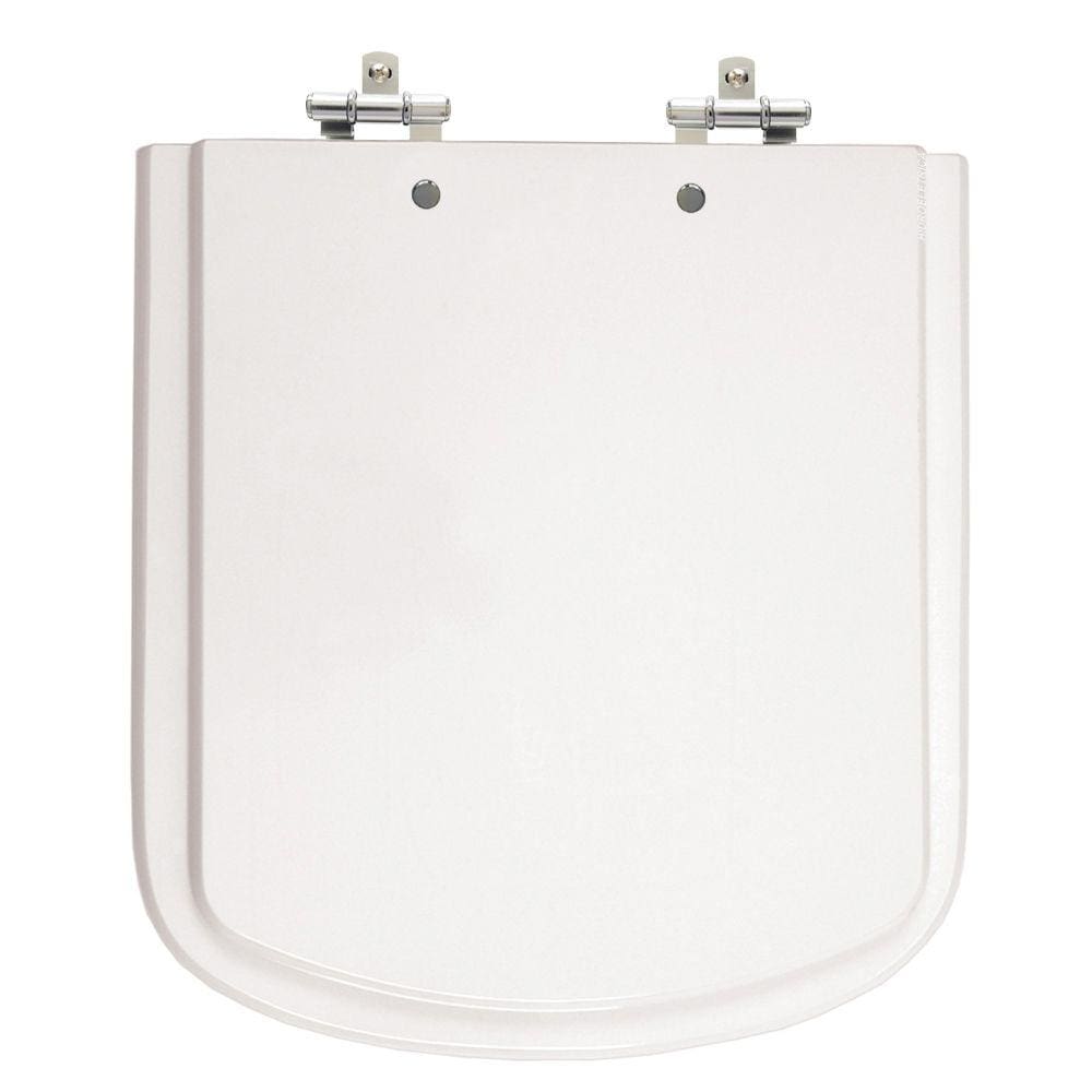 Assento Sanitário Debba Branco Tampa para Vaso Roca de Madeira Laqueada