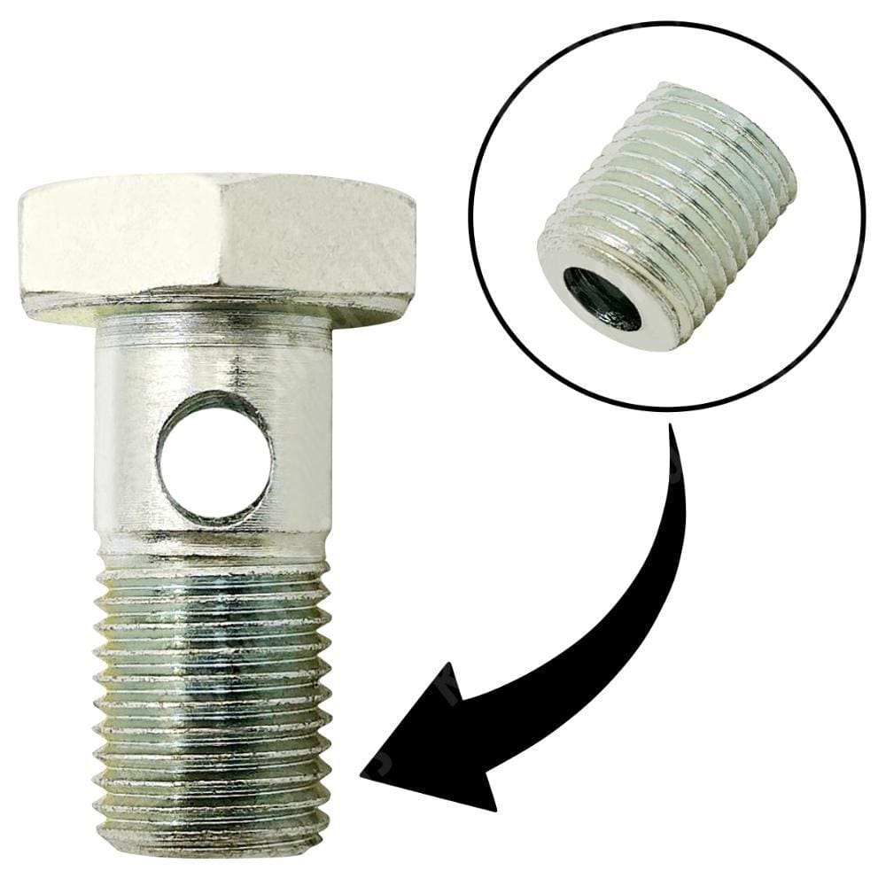 Parafuso Oco M12x1,0 Com 2 Furos Motor Yanmar