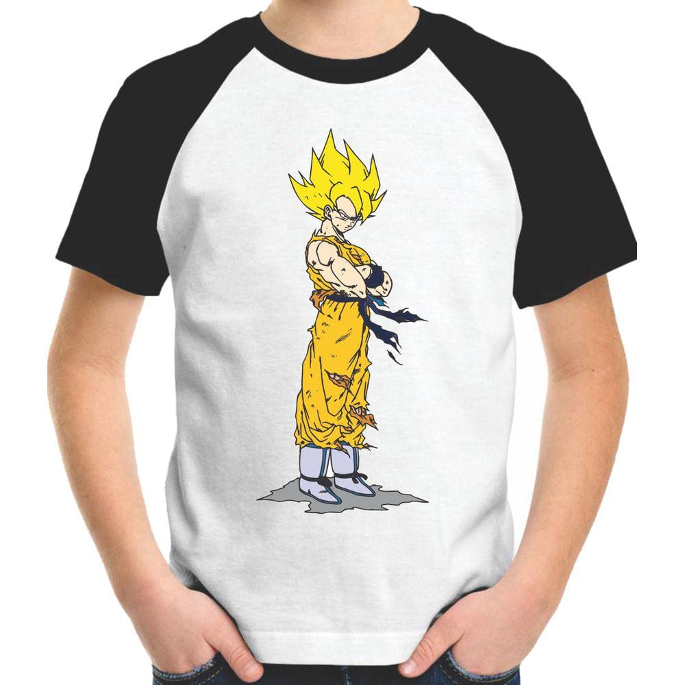 Camiseta dragon ball z goku desenho camisa infantil adulto vetor camisaria  pontofrio, pontofrio