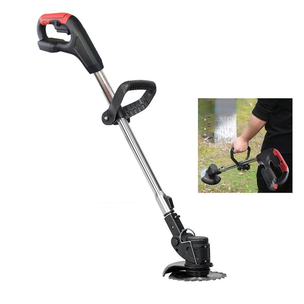 Cortador Aparador de Grama Planta Sem Fio Portatil Jardim Quintal Limpeza Cabo Ajustavel