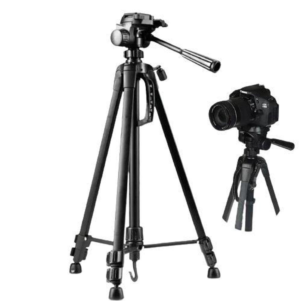 Tripé 1.40M + Suporte Para Smartphone Celular Foto Selfie
