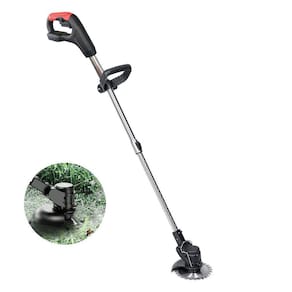 Cortador Aparador de Grama Planta Gramado Portatil Sem Fio Quintal Jardim Limpeza Seguro Cabo Ajustavel