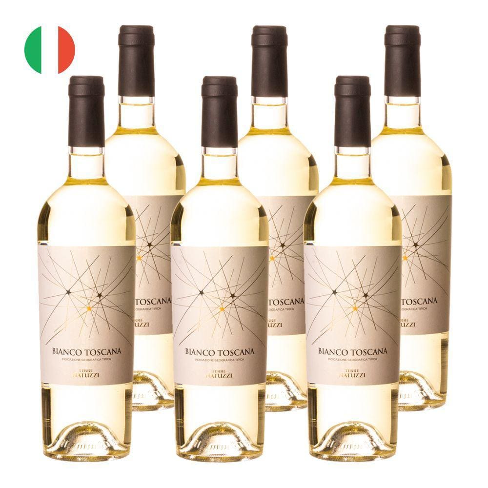 Kit 6 Vinhos Terre Natuzzi Bianco Toscana IGT Branco Itália 750ml