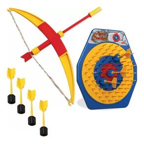 Jogo Brincadeira Infantil Medieval Tiro Certo Arco E Flecha Lançador De Dardos Elka