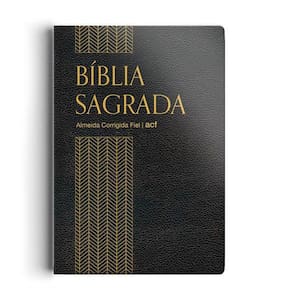 Bíblia Acf - Capa Semi Luxo Preta