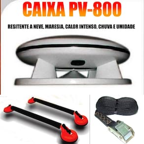 Caixa Propaganda Fibrasom PV800 Driver e Tweeter JBL + Rack