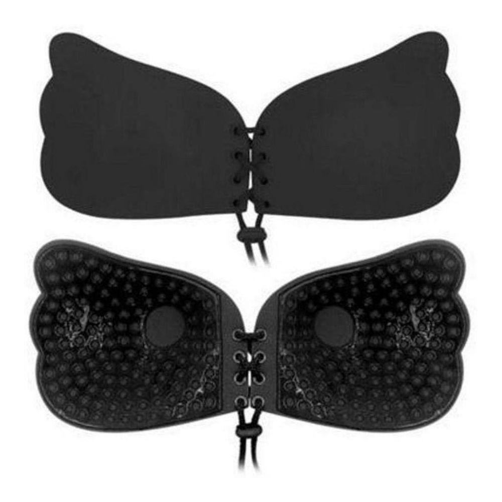 Sutiã Invisble Adesivo Levanta Seios Com Corda Preto G