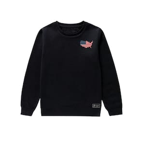 Blusão Moletom Infantil Eua Personalizado sem Capuz gola Redonda