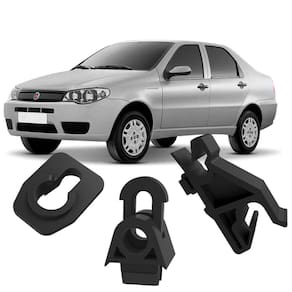 Kit Grampos Presilhas Haste Vareta Capô Siena Fire G3 2004 2005 2006 2007 2008 2009 2010 2011 2012