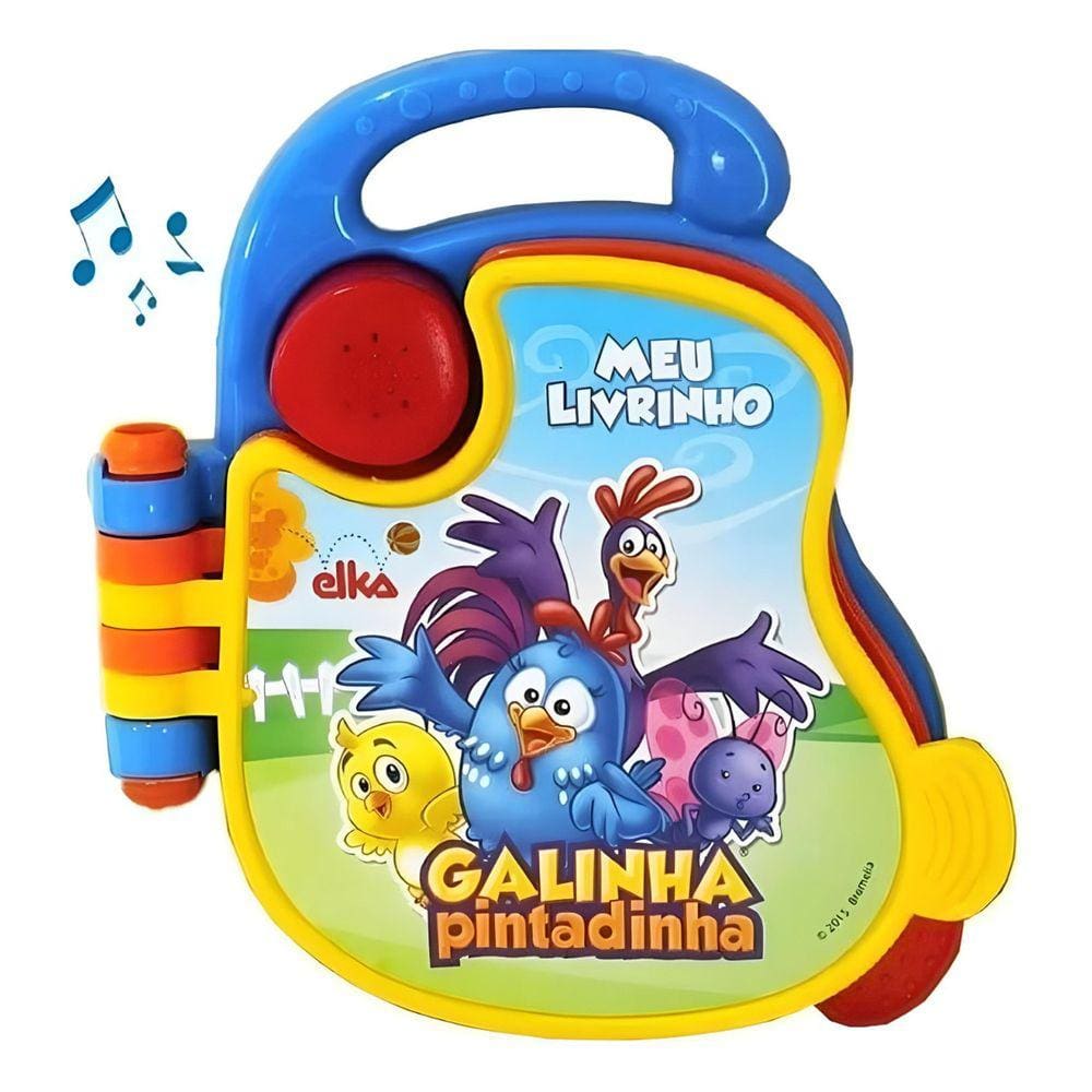 Meu Livrinho Galinha Pintadinha Atividades Musical Brinquedo Para Bebês De 9 Meses