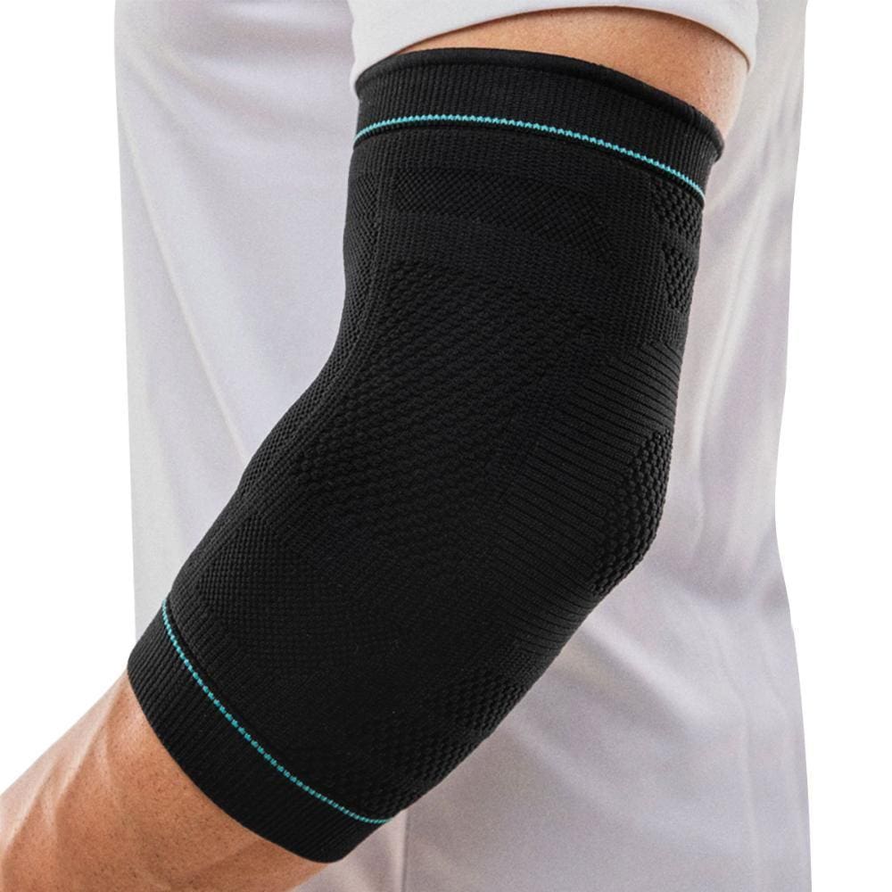 Cotoveleira N1 Sport Linha Fisio Poliamida Preta e Azul