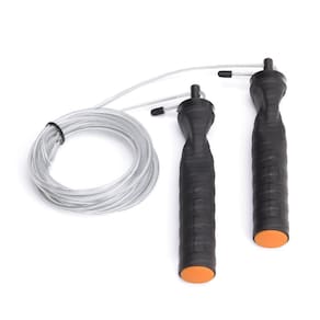 Corda de Pular Vollo Crossfit de Aço com Rolamento 300 x 0,4cm Preta