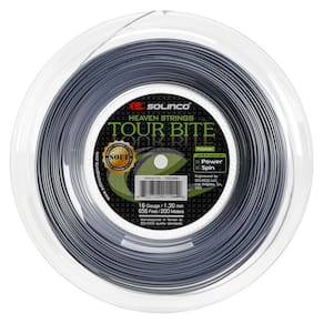 Corda Solinco Tour Bite Soft 16 1.30mm Prata - Rolo com 200 Metros