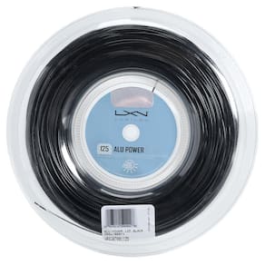 Corda Luxilon Alu Power Black 16L 1.25mm Preta Rolo com 200 Metros
