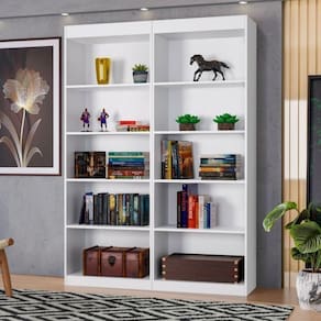 Conjunto 2 Estante Livreiro Multiuso Larissa Branco