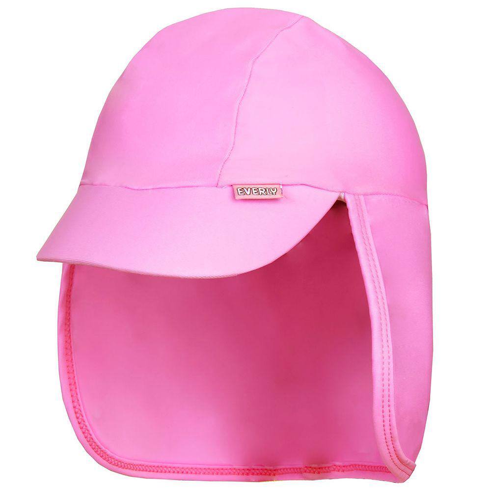 Boné Praia Bebê Proteção UV Rosa Everly
