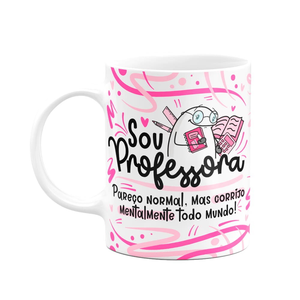 Caneca Flork Profissões - Sou Professora