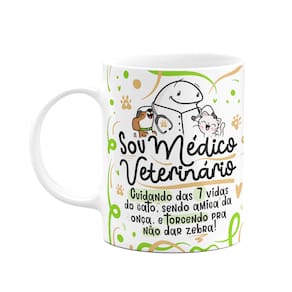 Caneca Flork Profissões - Sou Médico Veterinário