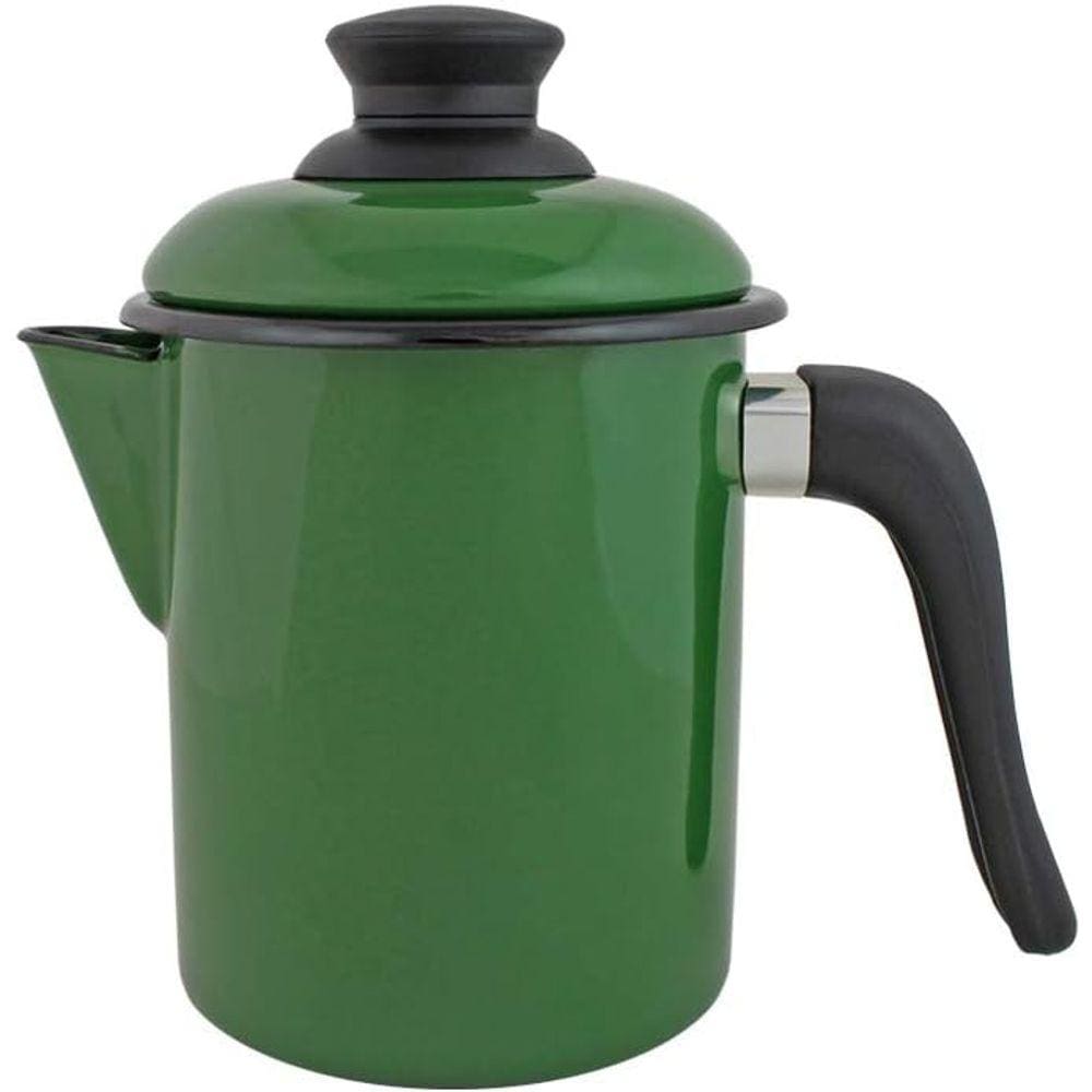 Leiteira 10 Esmaltada Verde - 900 ml - Ewel