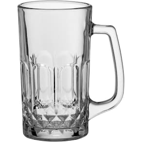 CANECA CERVEJA 15x12x8cm 550ml VIDRO TRANSP