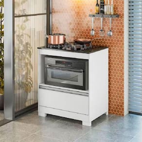 Balcão para Cooktop 4 Bocas com 1 Gaveta NT3110 Notável